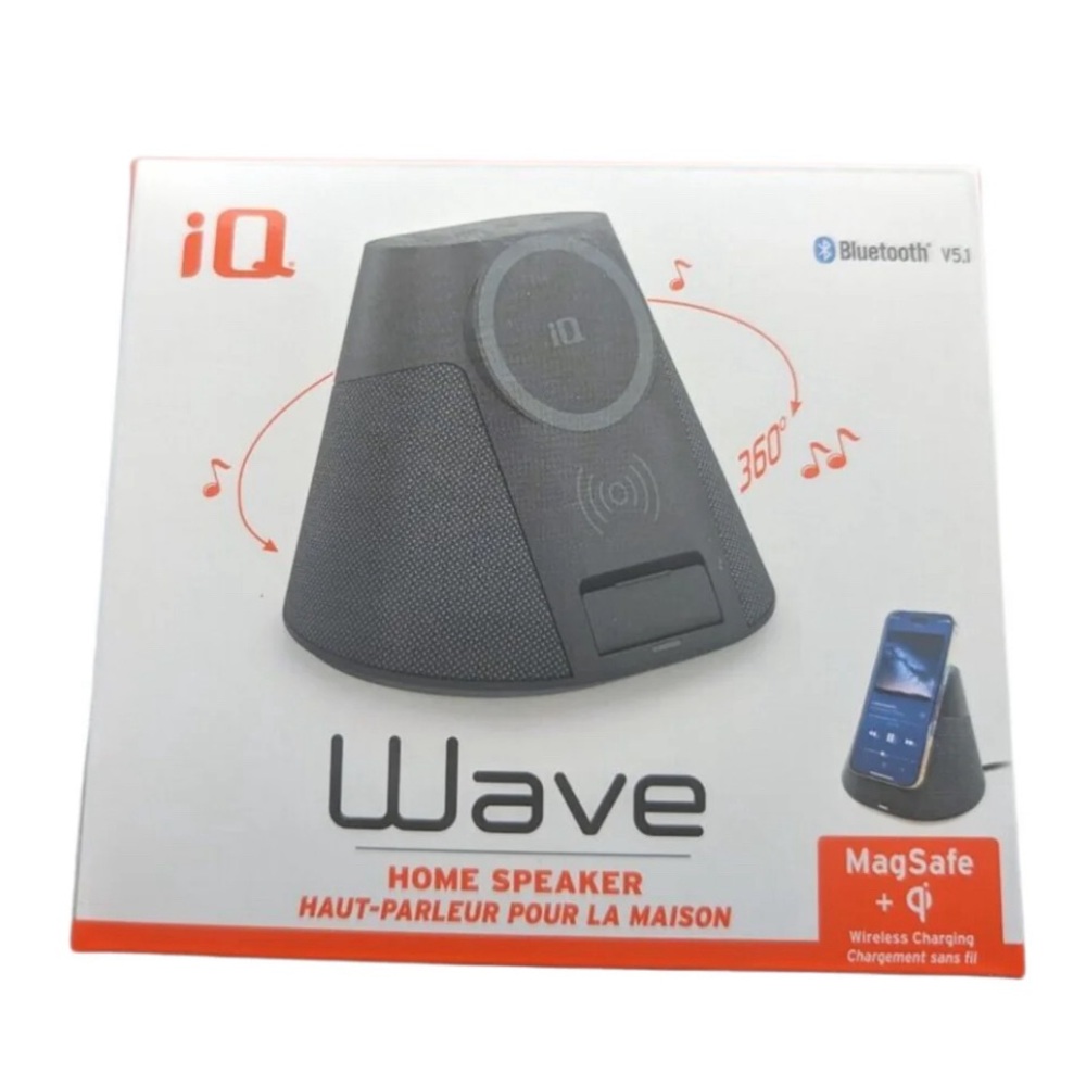 IQ WAVE HOME SPEAKER AND CHARGER – BRAND NEW IN BOX